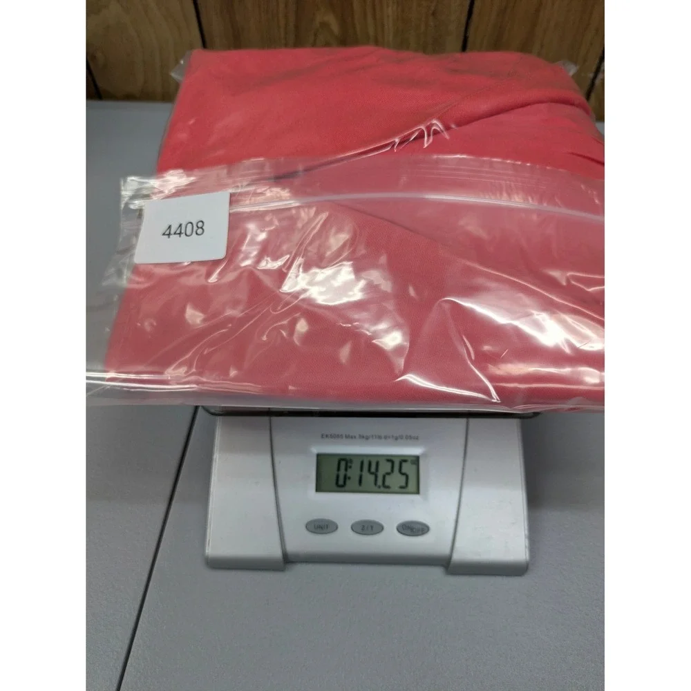 Professional‎ Linen Blend Blazer Womens 14 Coral Pink Open Front Office Career